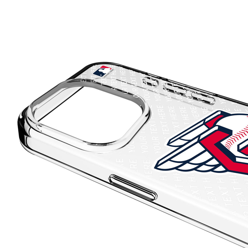 Cleveland Guardians Personalized EndZone Plus iPhone Clear Phone Case for Apple iPhone Detail.Jpg