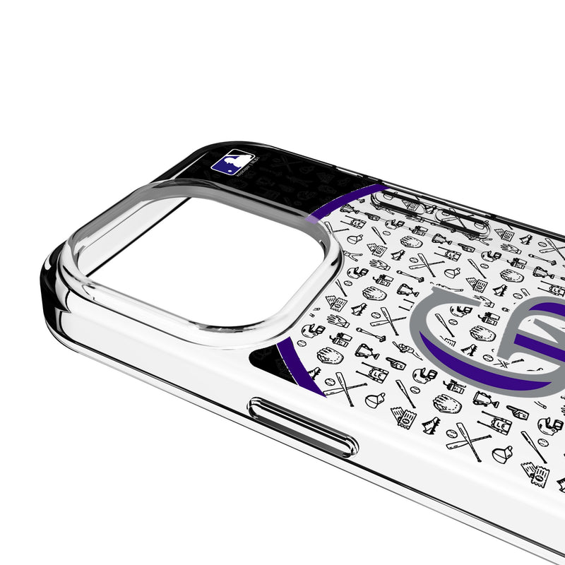 Colorado Rockies Personalized Circle iPhone Clear Phone Case for Apple iPhone Detail.Jpg