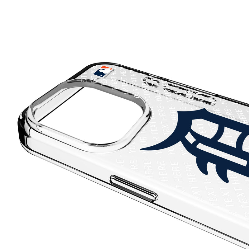 Detroit Tigers Personalized EndZone Plus iPhone Clear Phone Case for Apple iPhone Detail.Jpg