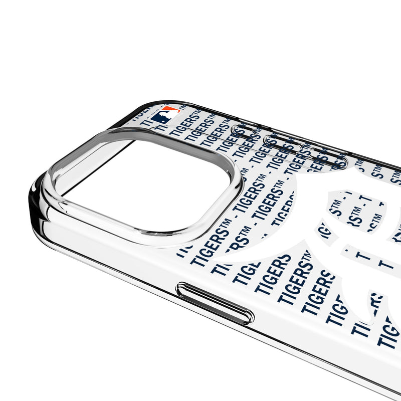 Detroit Tigers Text Backdrop iPhone Clear Phone Case for Apple iPhone Detail.Jpg