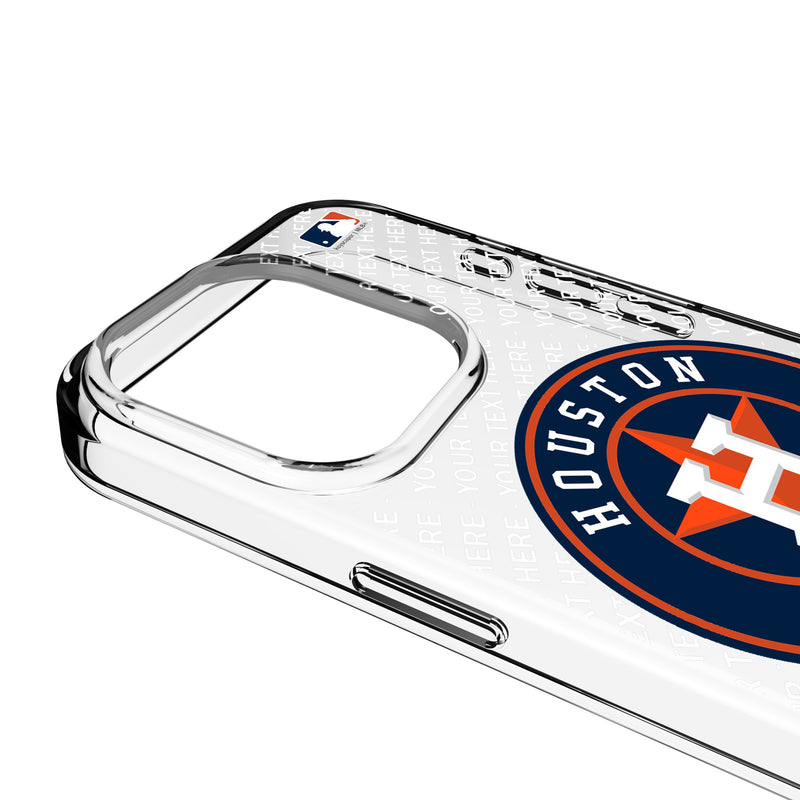 Houston Astros Personalized EndZone Plus iPhone Clear Phone Case for Apple iPhone Detail.Jpg