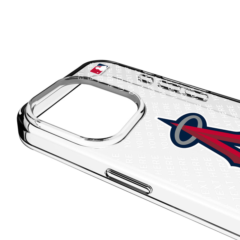 Los Angeles Angels Personalized EndZone Plus iPhone Clear Phone Case for Apple iPhone Detail.Jpg