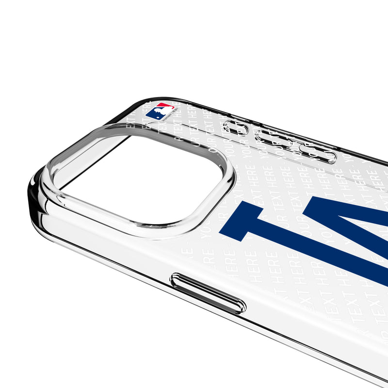 LA Dodgers Personalized EndZone Plus iPhone Clear Phone Case for Apple iPhone Detail.Jpg