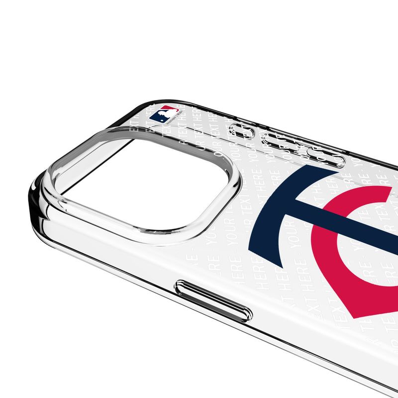 Minnesota Twins Personalized EndZone Plus iPhone Clear Phone Case for Apple iPhone Detail.Jpg