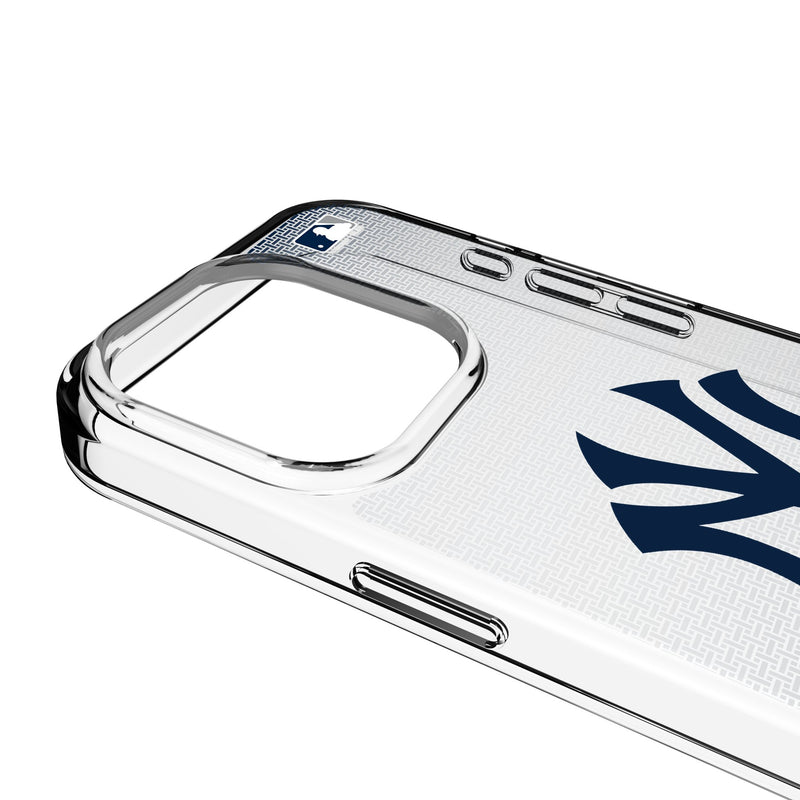 New York Yankees Linen iPhone Clear Phone Case for Apple iPhone Detail.Jpg