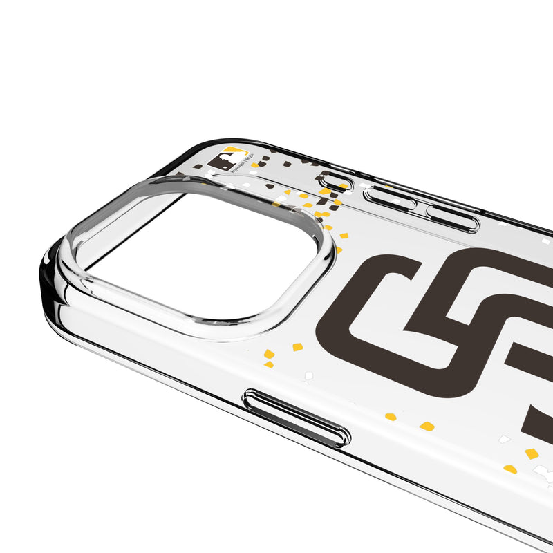 San Diego Padres Confetti iPhone Clear Phone Case for Apple iPhone Detail.Jpg