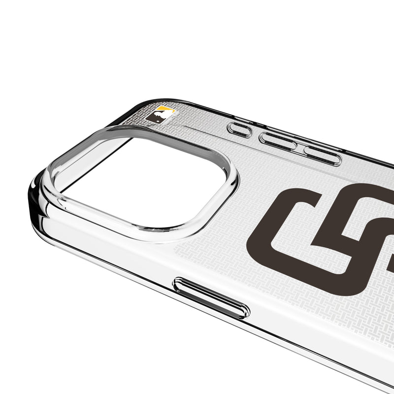 San Diego Padres Linen iPhone Clear Phone Case for Apple iPhone Detail.Jpg