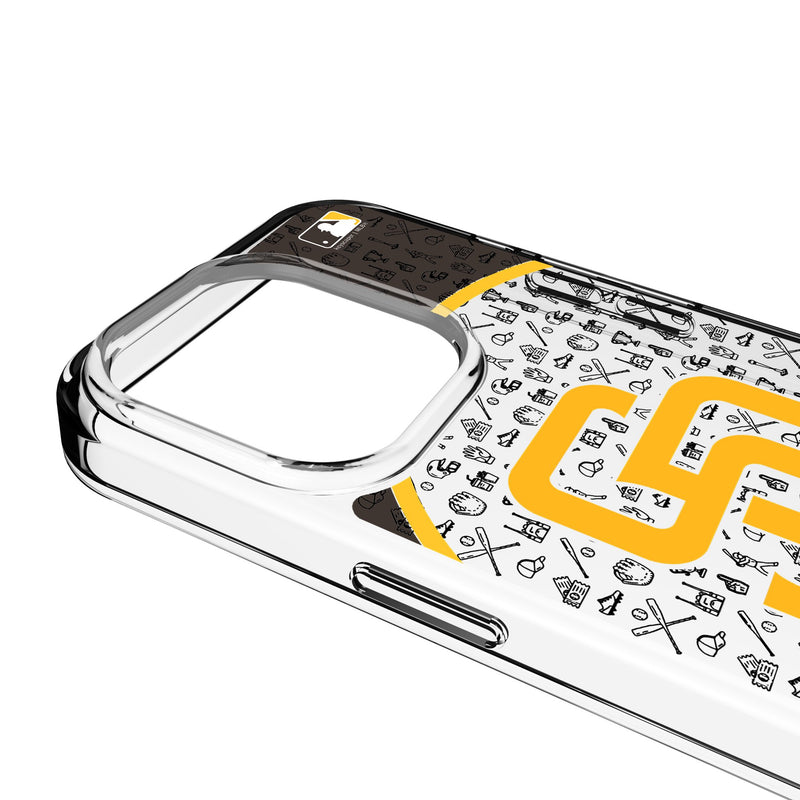 San Diego Padres Personalized Circle iPhone Clear Phone Case for Apple iPhone Detail.Jpg