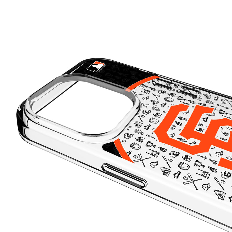 San Francisco Giants Personalized Circle iPhone Clear Phone Case for Apple iPhone Detail.Jpg