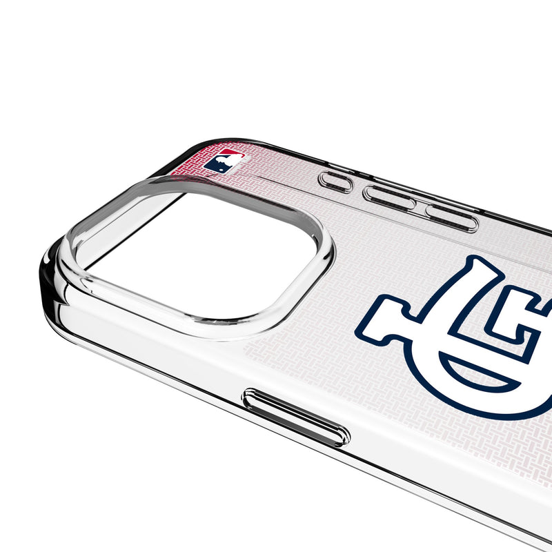 St Louis Cardinals Linen iPhone Clear Phone Case for Apple iPhone Detail.Jpg