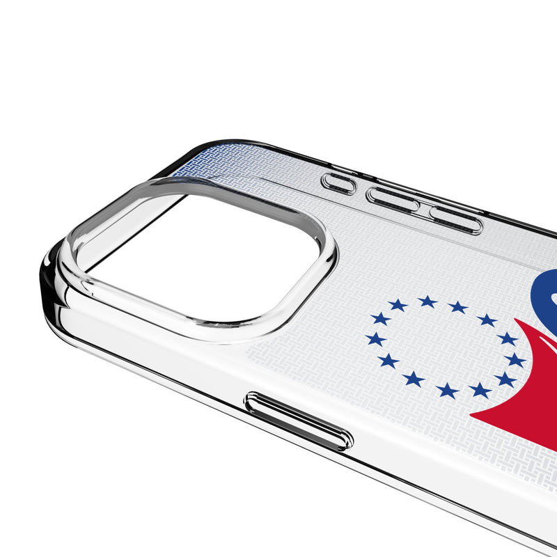 Philadelphia 76ers Linen iPhone Clear Phone Case for Apple iPhone Detail.Jpg