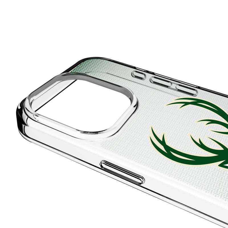 Milwaukee Bucks Linen iPhone Clear Phone Case for Apple iPhone Detail.Jpg