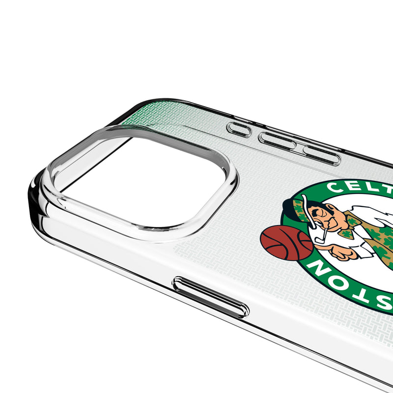 Boston Celtics Linen iPhone Clear Phone Case for Apple iPhone Detail.Jpg