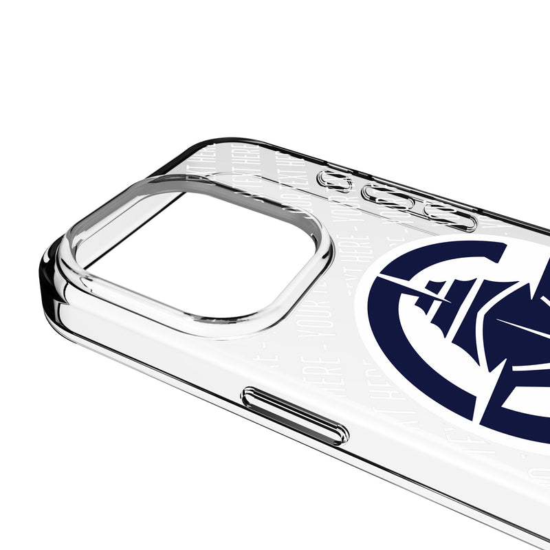 Los Angeles Clippers Personalized EndZone Plus iPhone Clear Phone Case for Apple iPhone Detail.Jpg