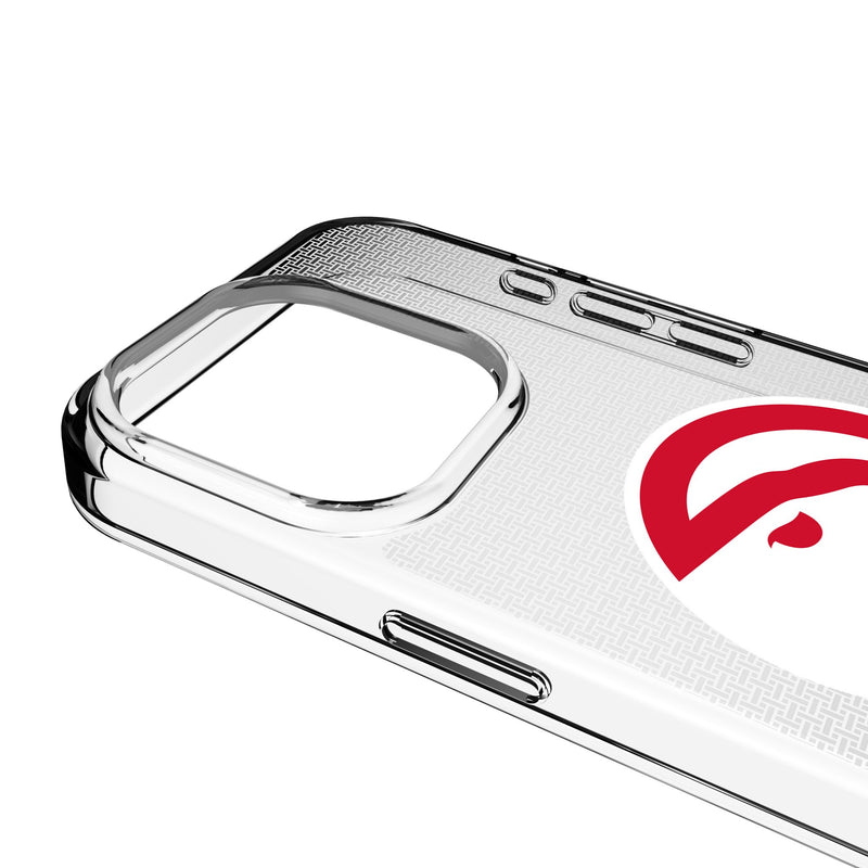 Atlanta Hawks Linen iPhone Clear Phone Case for Apple iPhone Detail.Jpg