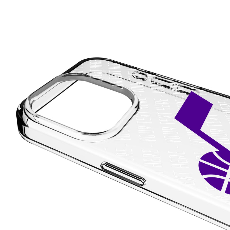 Utah Jazz Personalized EndZone Plus iPhone Clear Phone Case for Apple iPhone Detail.Jpg