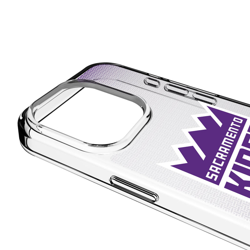 Sacramento Kings Linen iPhone Clear Phone Case for Apple iPhone Detail.Jpg