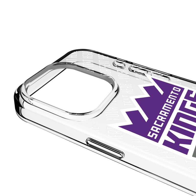 Sacramento Kings Personalized EndZone Plus iPhone Clear Phone Case for Apple iPhone Detail.Jpg