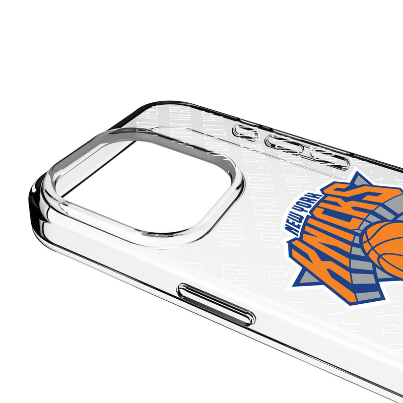 New York Knicks Personalized EndZone Plus iPhone Clear Phone Case for Apple iPhone Detail.Jpg