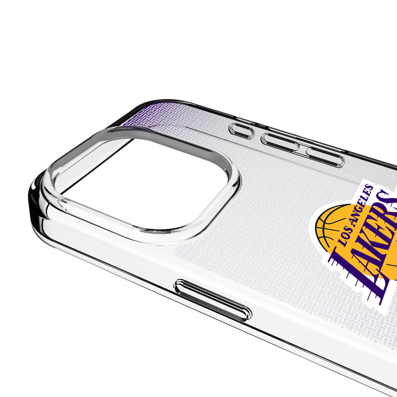 Los Angeles Lakers Linen iPhone Clear Phone Case for Apple iPhone Detail.Jpg