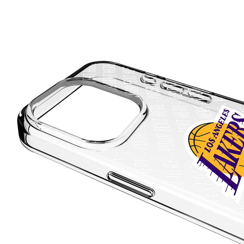 Los Angeles Lakers Personalized EndZone Plus iPhone Clear Phone Case for Apple iPhone Detail.Jpg