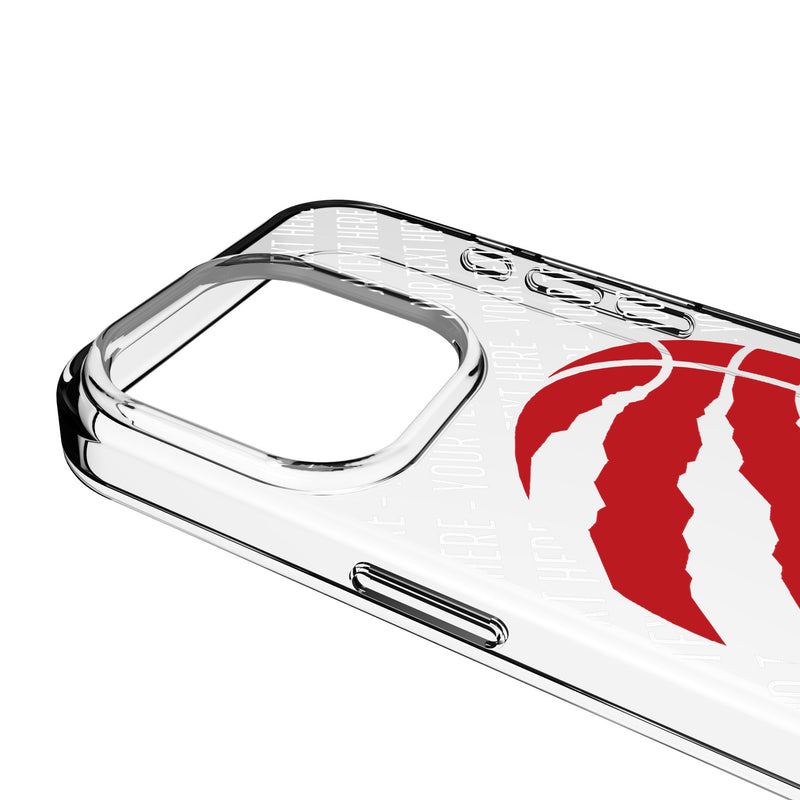 Toronto Raptors Personalized EndZone Plus iPhone Clear Phone Case for Apple iPhone Detail.Jpg