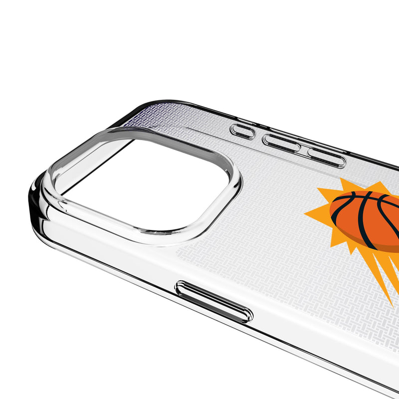 Phoenix Suns Linen iPhone Clear Phone Case for Apple iPhone Detail.Jpg