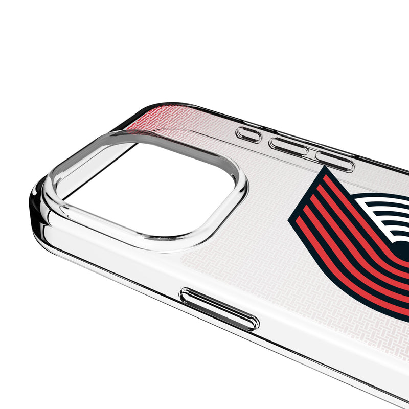 Portland Trail Blazers Linen iPhone Clear Phone Case for Apple iPhone Detail.Jpg