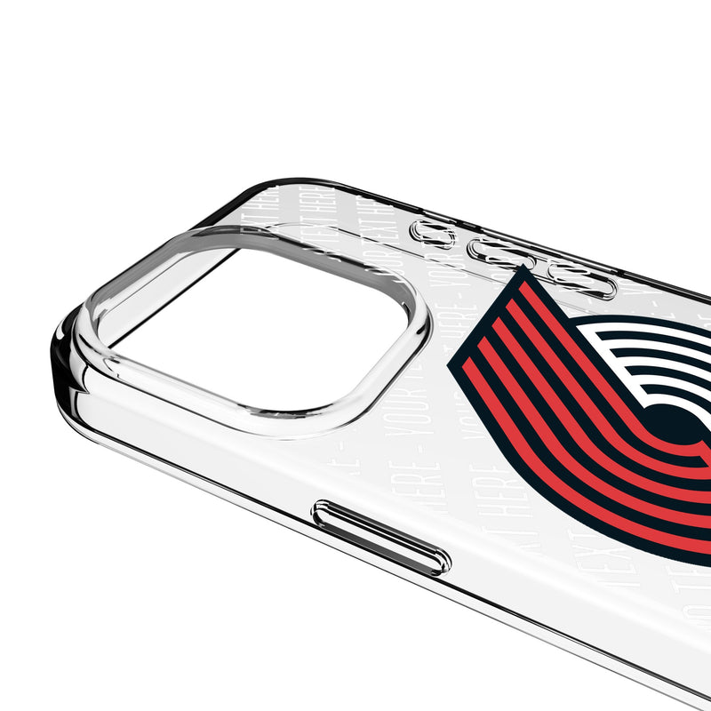 Portland Trail Blazers Personalized EndZone Plus iPhone Clear Phone Case for Apple iPhone Detail.Jpg