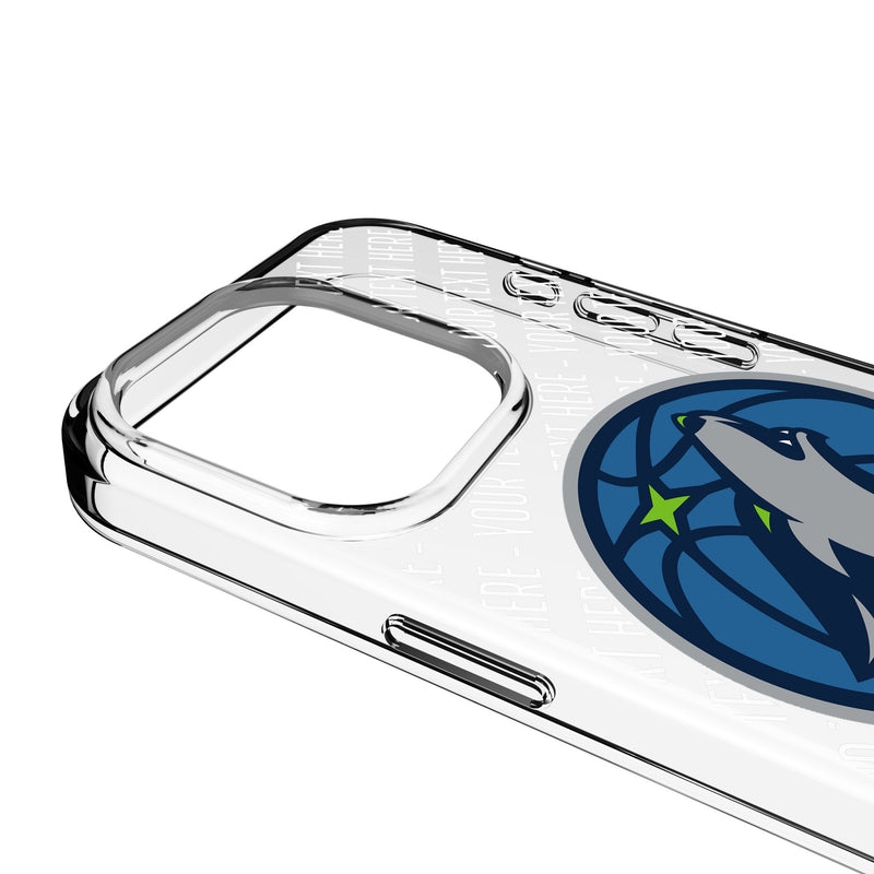 Minnesota Timberwolves Personalized EndZone Plus iPhone Clear Phone Case for Apple iPhone Detail.Jpg
