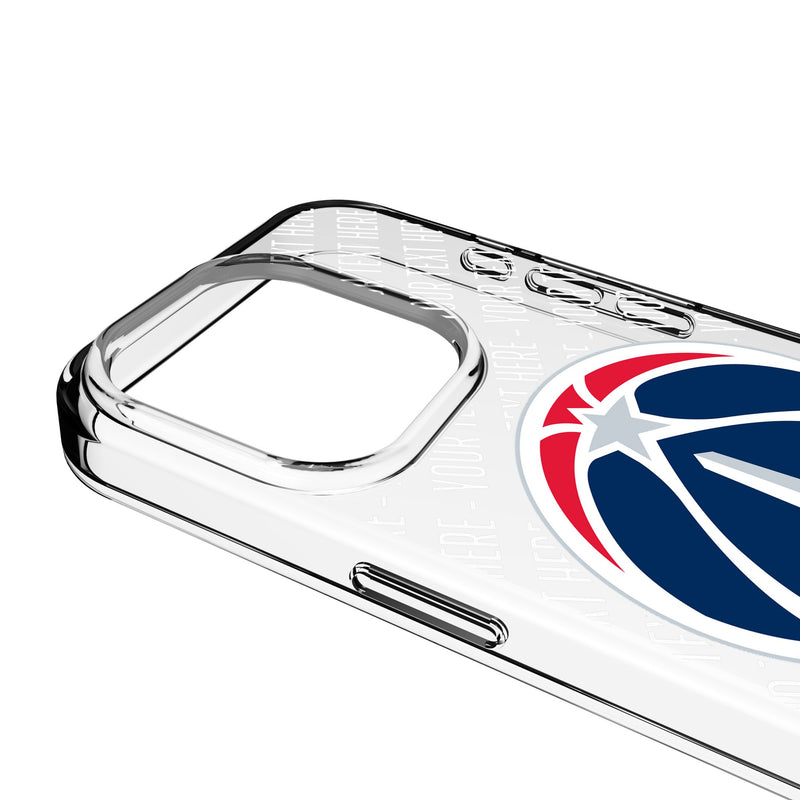 Washington Wizards Personalized EndZone Plus iPhone Clear Phone Case for Apple iPhone Detail.Jpg