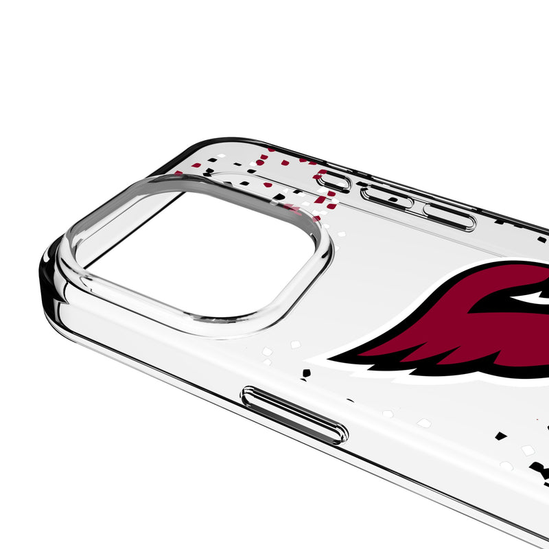Arizona Cardinals Confetti iPhone Clear Phone Case for Apple iPhone Detail.Jpg