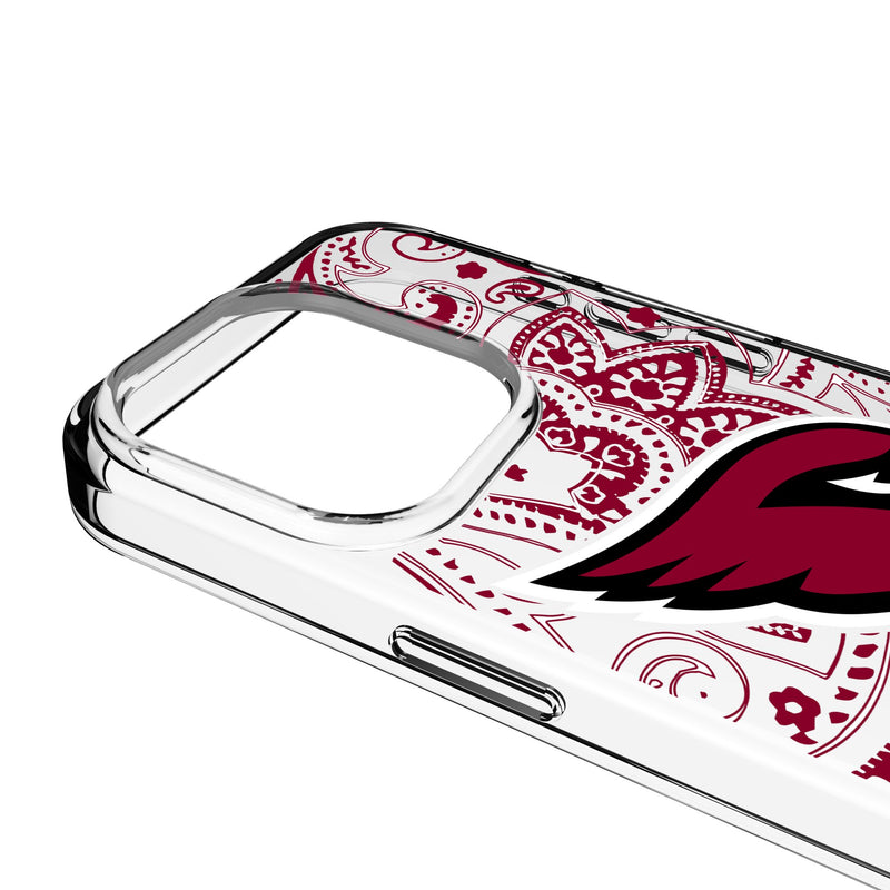 Arizona Cardinals Paisley iPhone Clear Phone Case for Apple iPhone Detail.Jpg