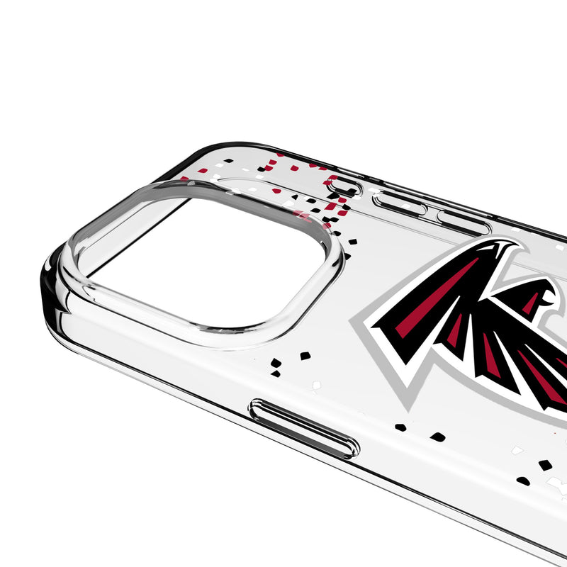 Atlanta Falcons Confetti iPhone Clear Phone Case for Apple iPhone Detail.Jpg