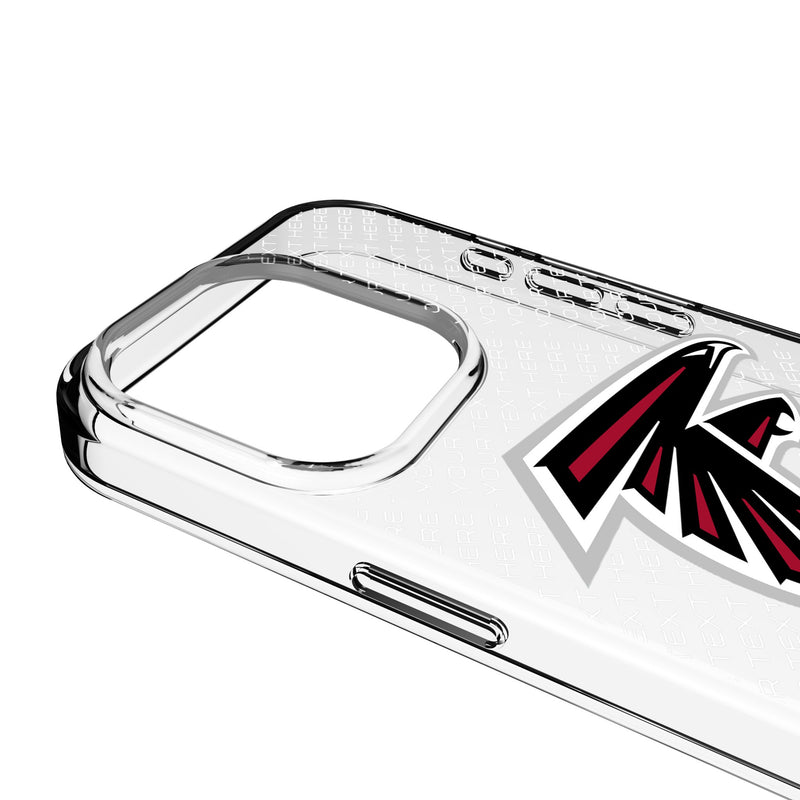 Atlanta Falcons Personalized EndZone Plus iPhone Clear Phone Case for Apple iPhone Detail.Jpg