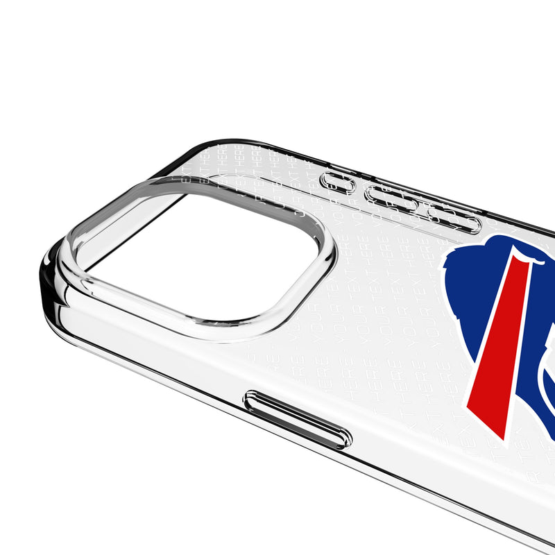 Buffalo Bills Personalized EndZone Plus iPhone Clear Phone Case for Apple iPhone Detail.Jpg
