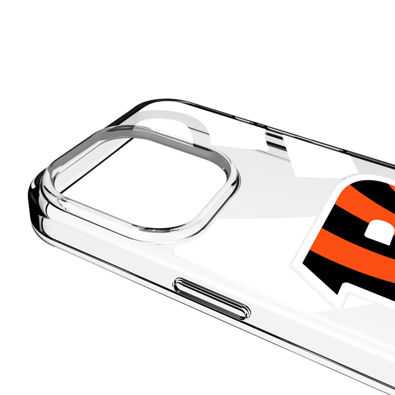 Cincinnati Bengals Personalized Tilt iPhone Clear Phone Case for Apple iPhone Detail.Jpg