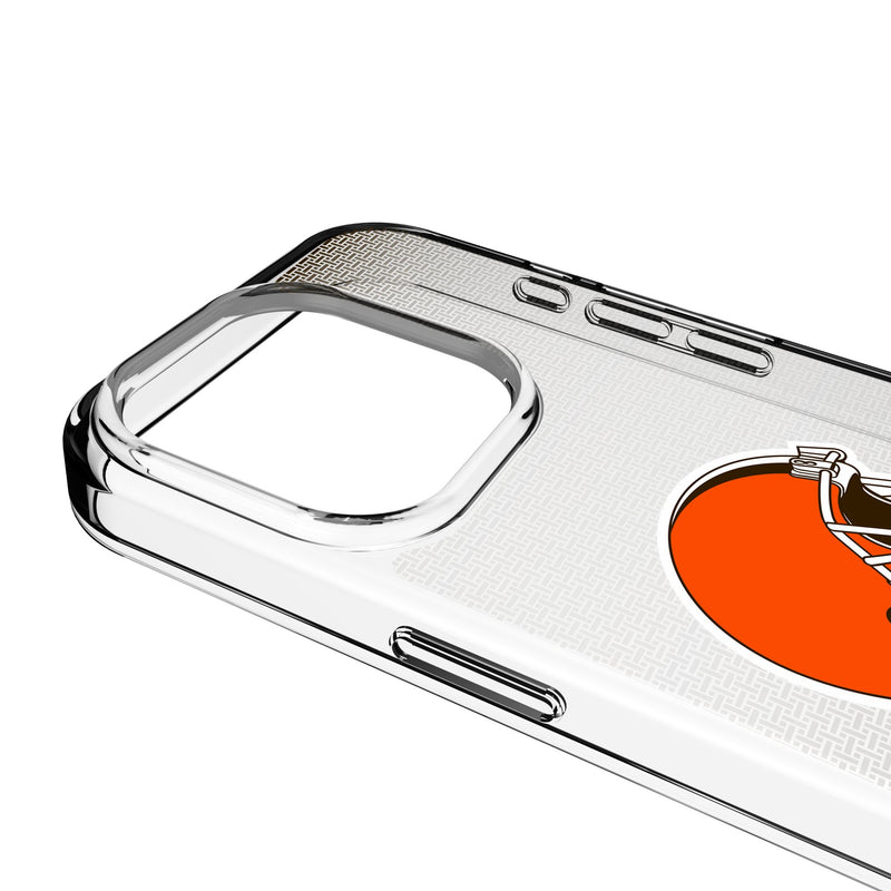 Cleveland Browns Linen iPhone Clear Phone Case for Apple iPhone Detail.Jpg