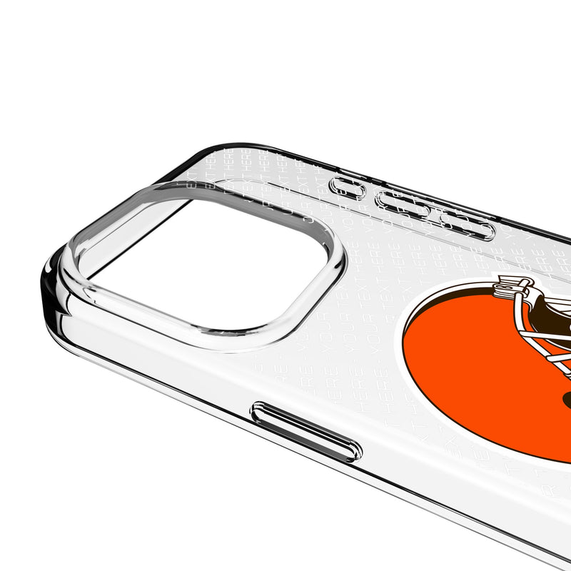 Cleveland Browns Personalized EndZone Plus iPhone Clear Phone Case for Apple iPhone Detail.Jpg