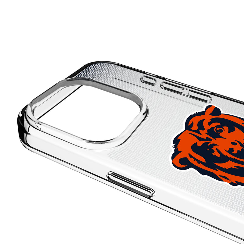 Chicago Bears Linen iPhone Clear Phone Case for Apple iPhone Detail.Jpg