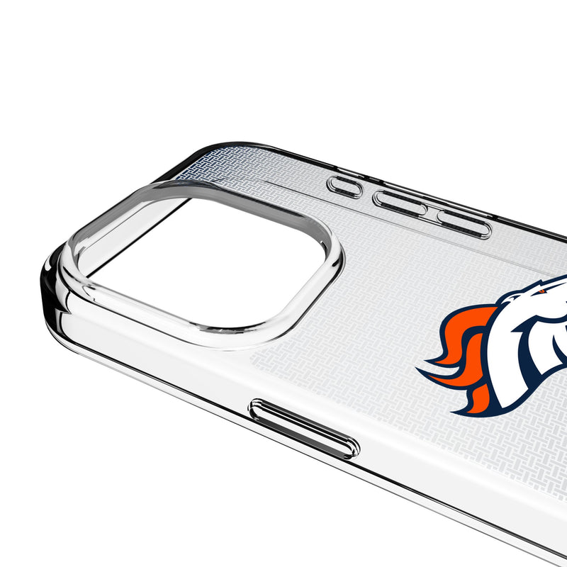 Denver Broncos Linen iPhone Clear Phone Case for Apple iPhone Detail.Jpg
