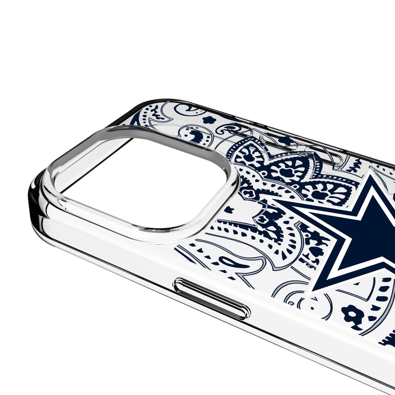 Dallas Cowboys Paisley iPhone Clear Phone Case for Apple iPhone Detail.Jpg