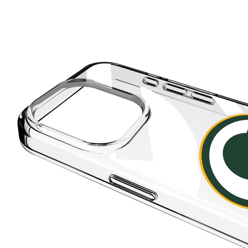 Green Bay Packers Personalized Tilt iPhone Clear Phone Case for Apple iPhone Detail.Jpg