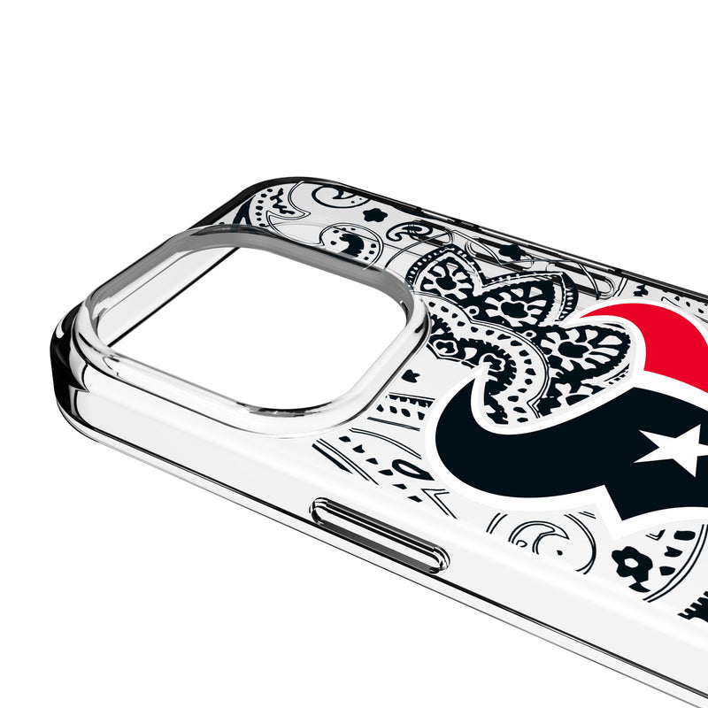 Houston Texans Paisley iPhone Clear Phone Case for Apple iPhone Detail.Jpg