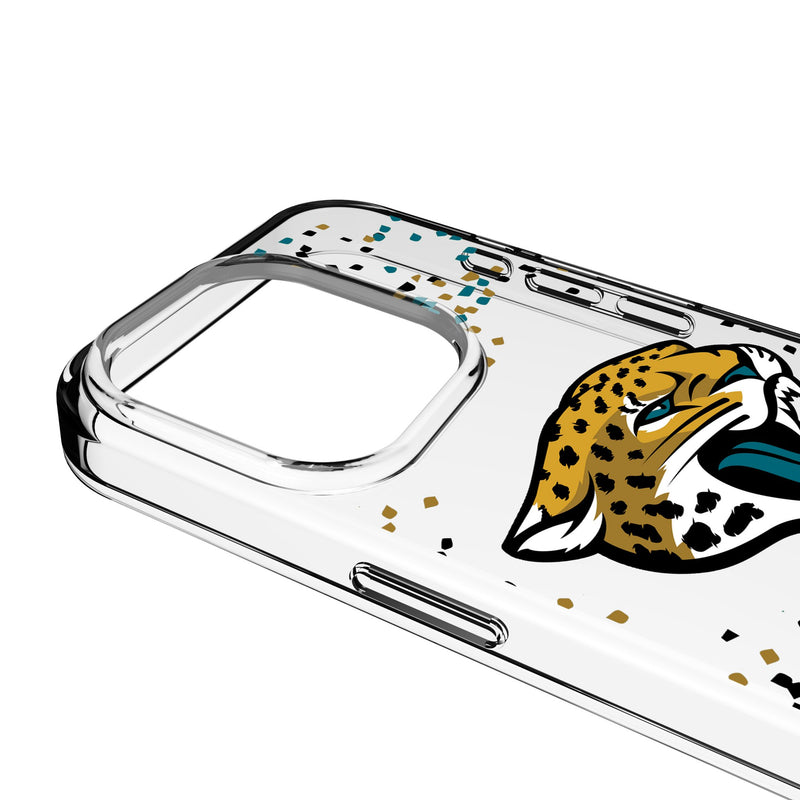 Jacksonville Jaguars Confetti iPhone Clear Phone Case for Apple iPhone Detail.Jpg