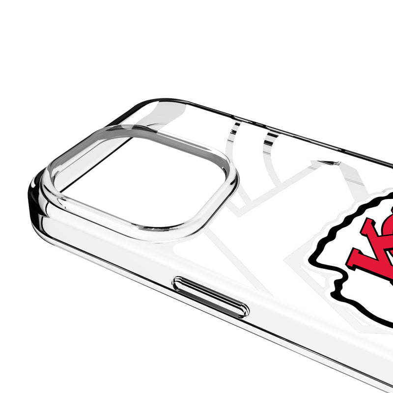 Kansas City Chiefs Personalized Tilt iPhone Clear Phone Case for Apple iPhone Detail.Jpg