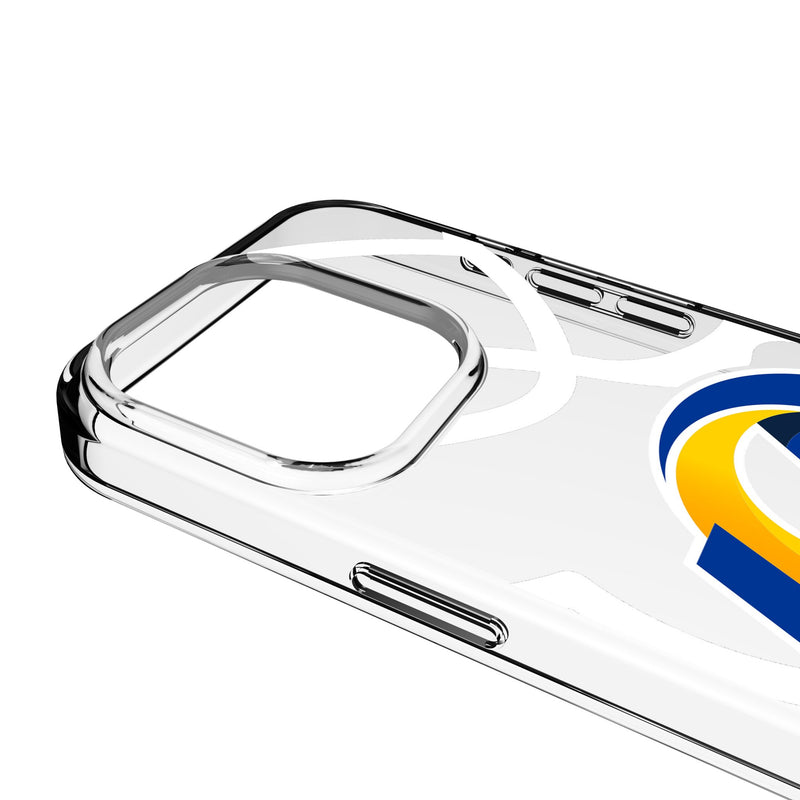 Los Angeles Rams Personalized Tilt iPhone Clear Phone Case for Apple iPhone Detail.Jpg