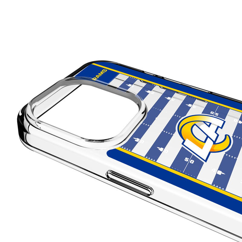Los Angeles Rams Field iPhone Clear Phone Case for Apple iPhone Detail.Jpg