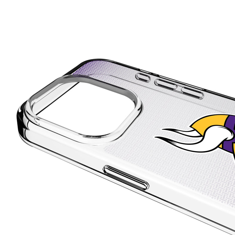 Minnesota Vikings Linen iPhone Clear Phone Case for Apple iPhone Detail.Jpg