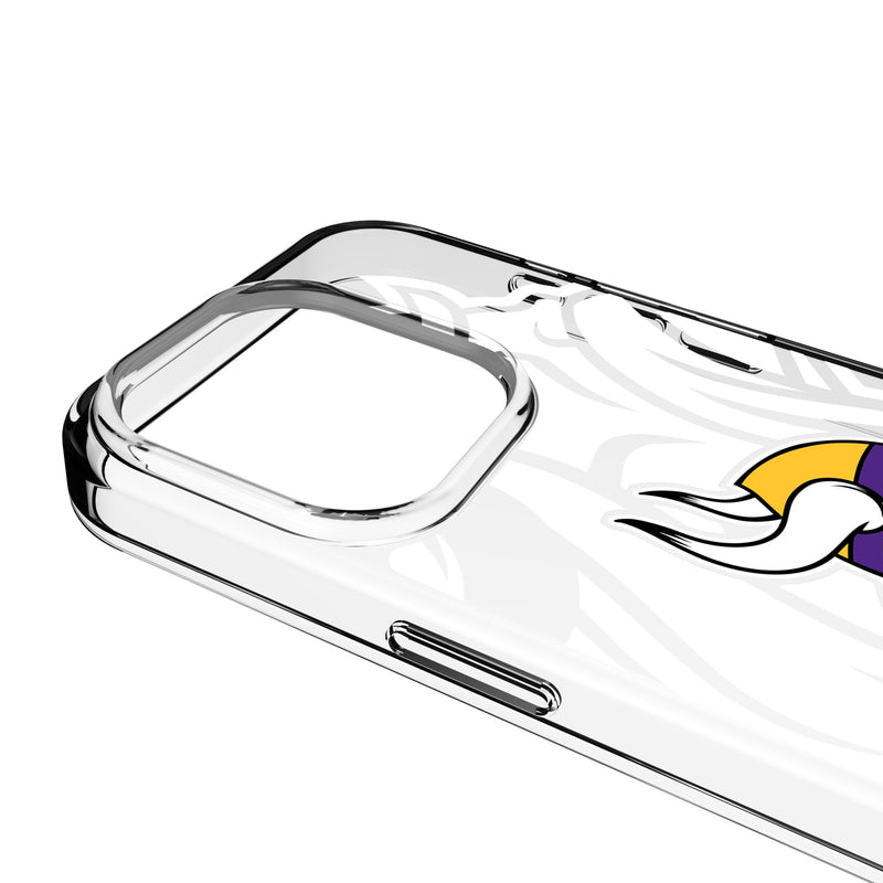 Minnesota Vikings Personalized Tilt iPhone Clear Phone Case for Apple iPhone Detail.Jpg